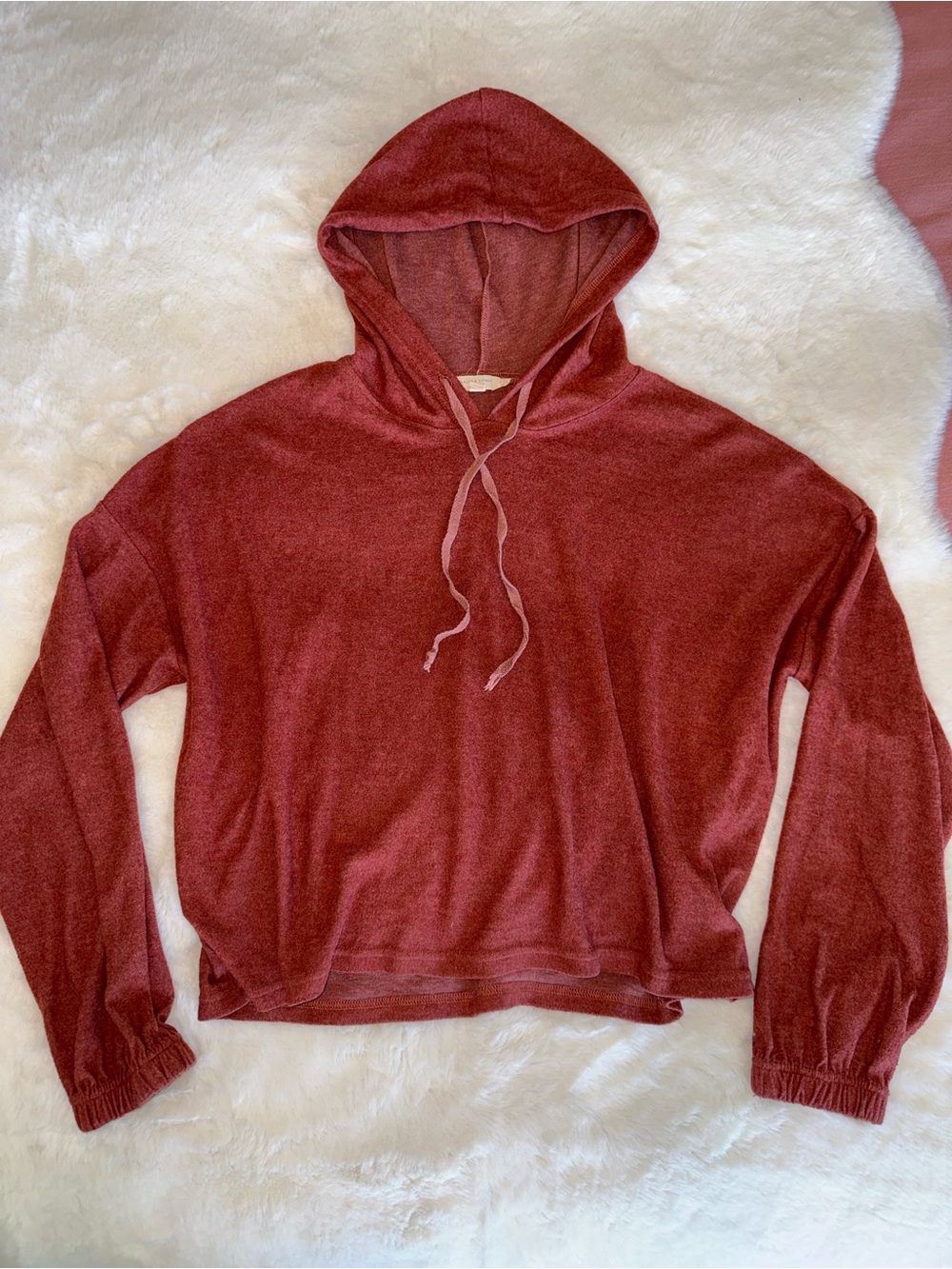 3/$30 Grade & Gather Rust Cropped Hoodie M
